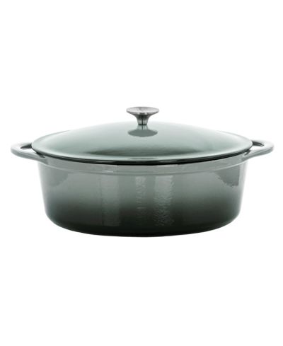 Овальная кастрюля MegaChef Enameled Cast Iron 7-Quart
