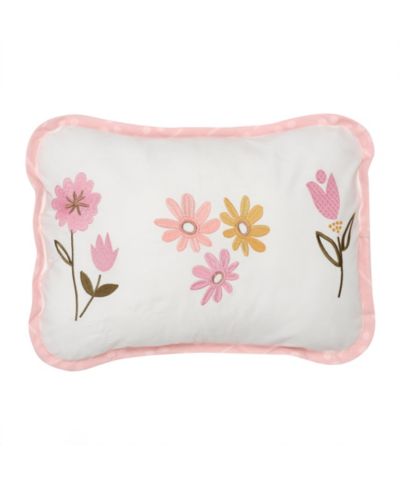 Декоративная наволочка Lambs and Ivy Little Garden Luxury Embroidered Floral