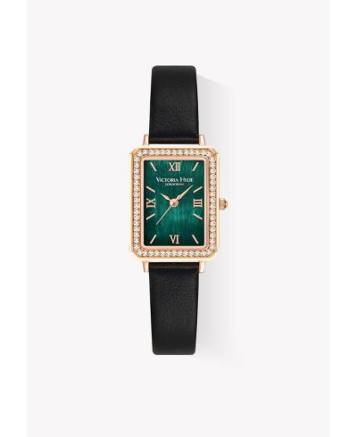 Часы Victoria Hyde London Women's Crystals Stainless Steel Bracelet Watch, 22×28mm