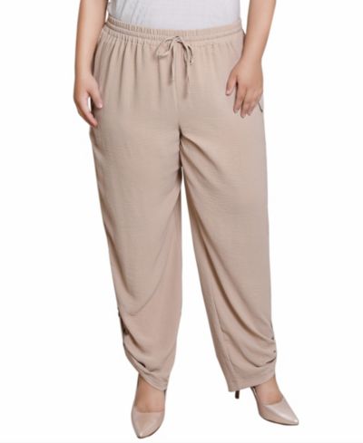 NY Collection Plus Size Карго-брюки Pull On