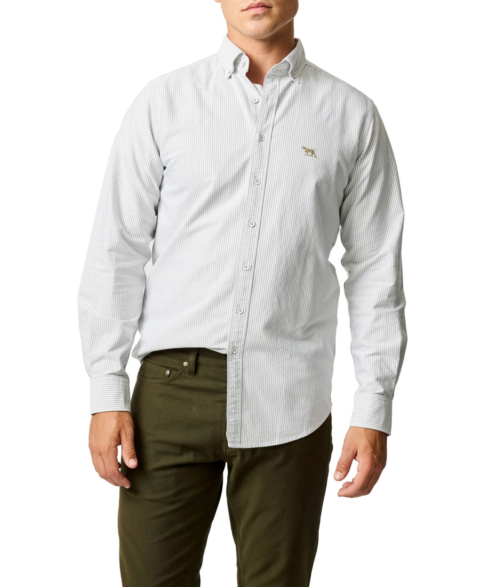 Rodd & Gunn Мужской Oxford Stripe Cotton Shirt
