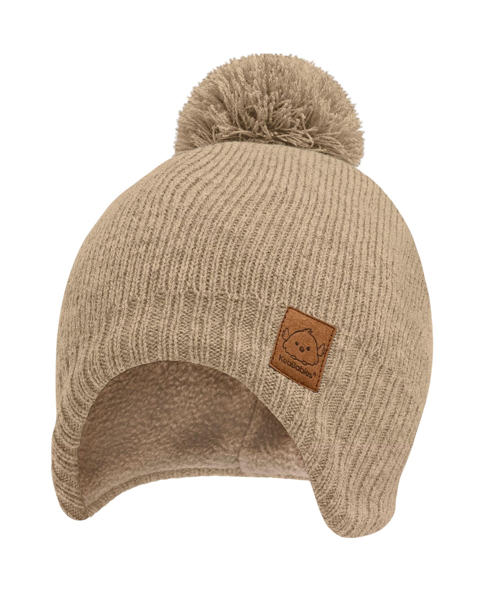 KeaBabies Muff Baby Beanie, Baby Hat for Baby Boys, Girls, Winter Hats for Kids, Newborn, Infant, Toddler 0-36 months