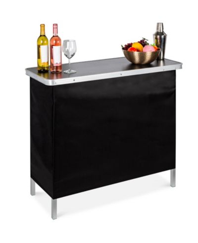 Переносной складной барный стол Best Choice Products для дома и улицы с чехлом
