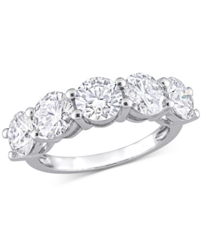 Moissanite Five Stone Anniversary Band (4 ct. t.w.) in 10k White Gold
