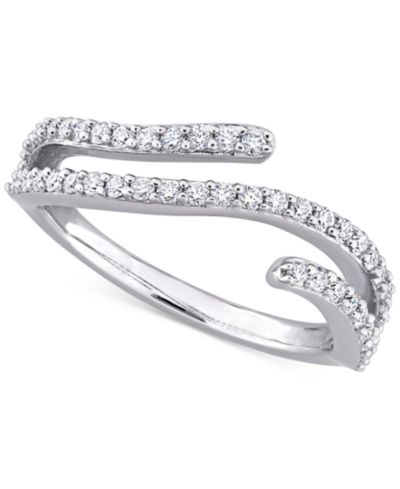 Кольцо Moissanite Wrap Statement Sterling Silver