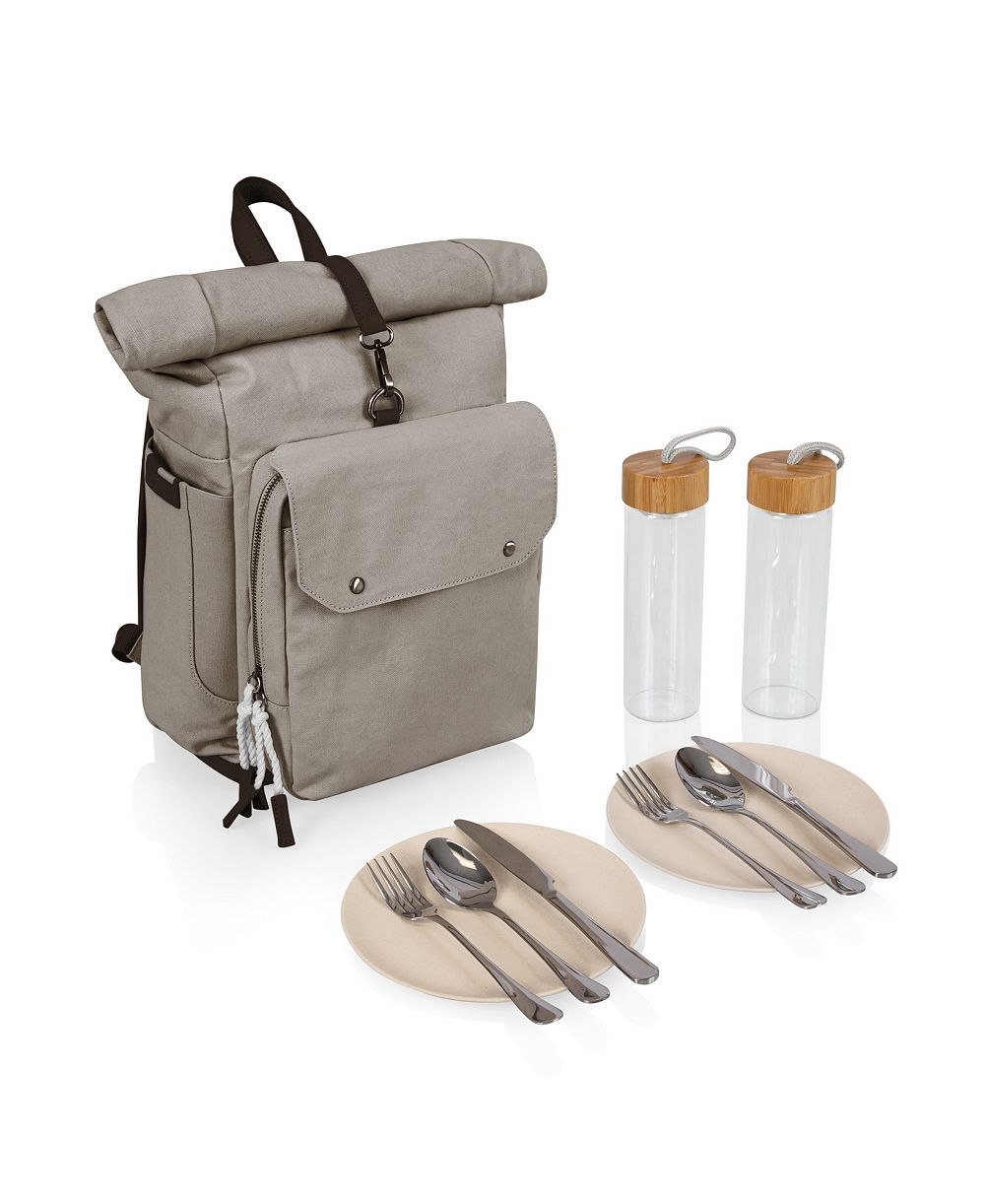 Picnic Time 20 Liter Carmel Roll Top Picnic Backpack Cooler