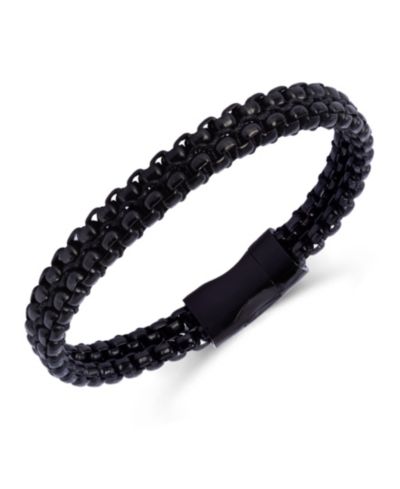 Браслет Rhona Sutton Black Rolo Chain Stainless Steel