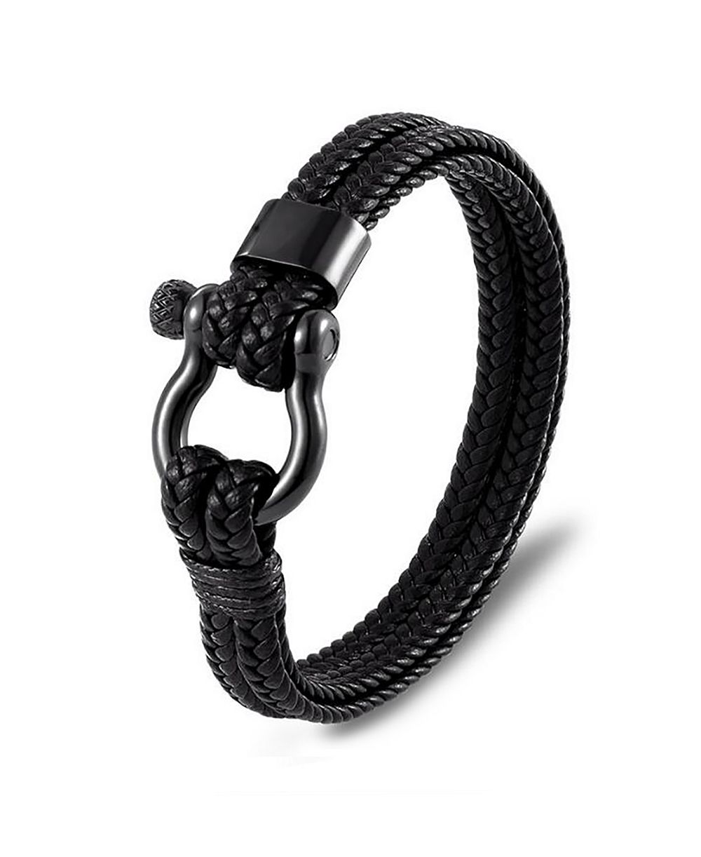Браслет Rhona Sutton Screw Lock Black Buckle из нержавеющей стали