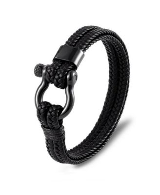 Браслет Rhona Sutton Screw Lock Black Buckle из нержавеющей стали