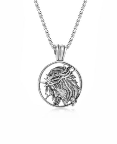 Подвеска Rhona Sutton Silver Jesus из нержавеющей стали