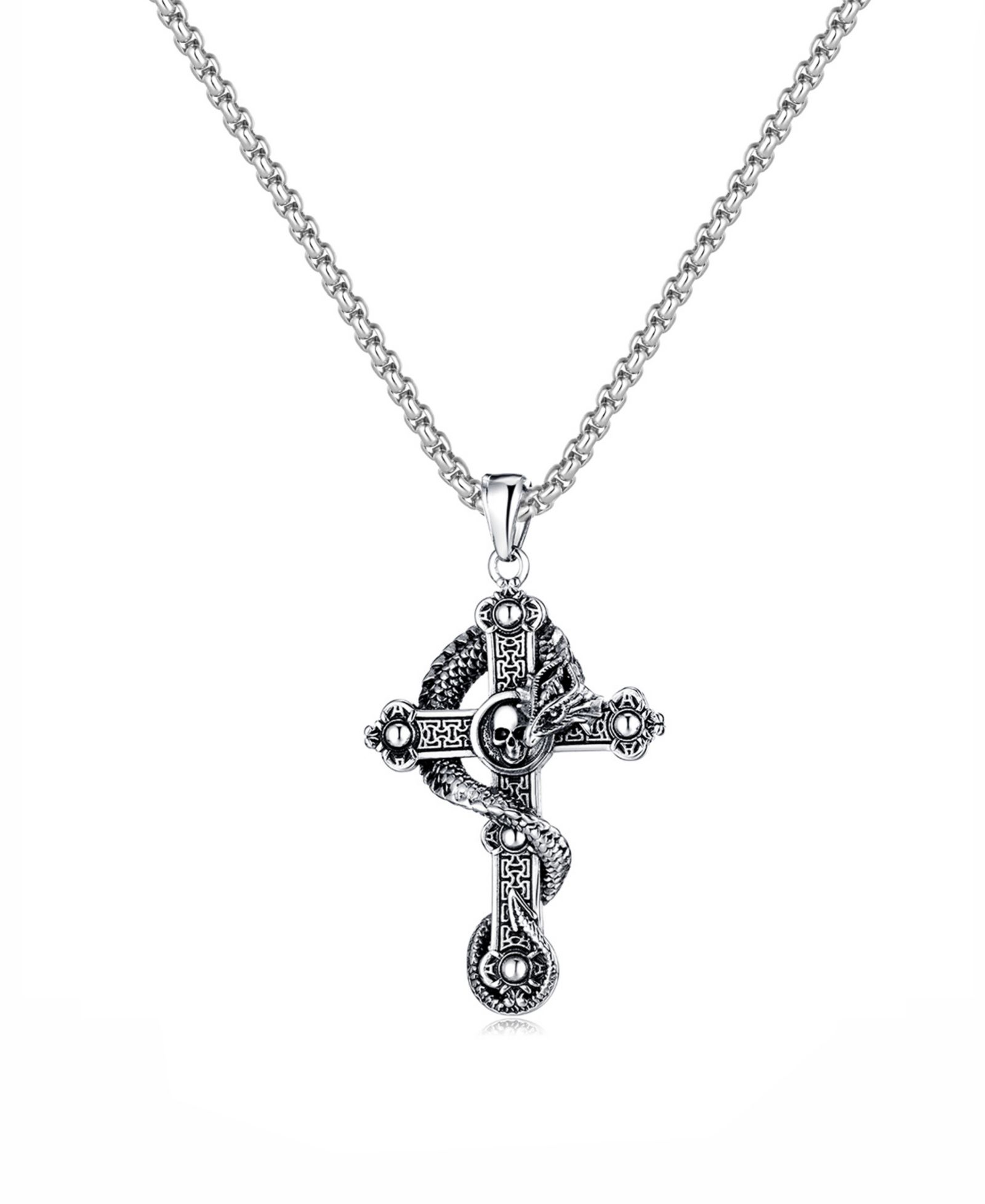 Подвеска Rhona Sutton Silver Gothic Cross Stainless Steel