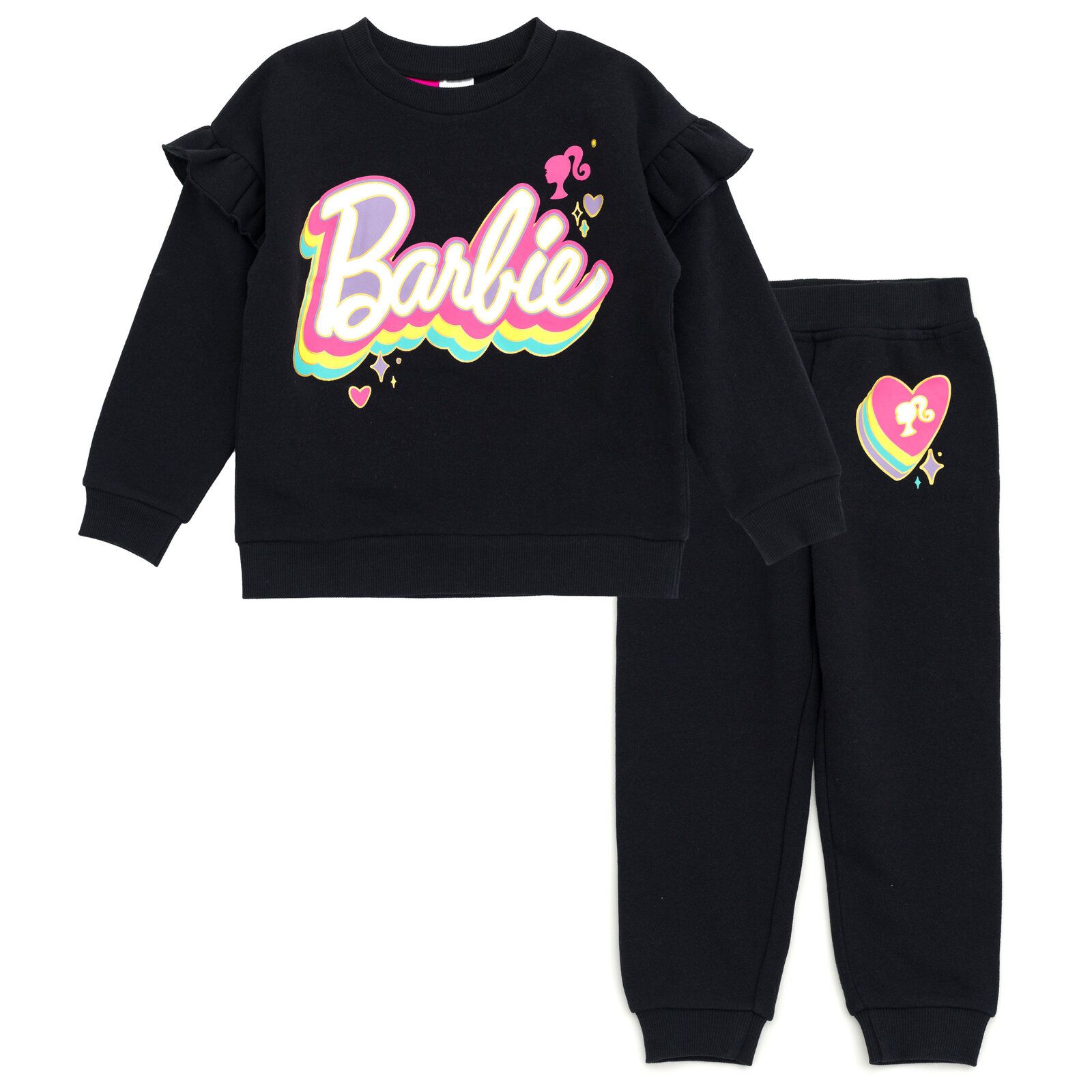 Комплект Barbie: флисовое худи и брюки для девочек
