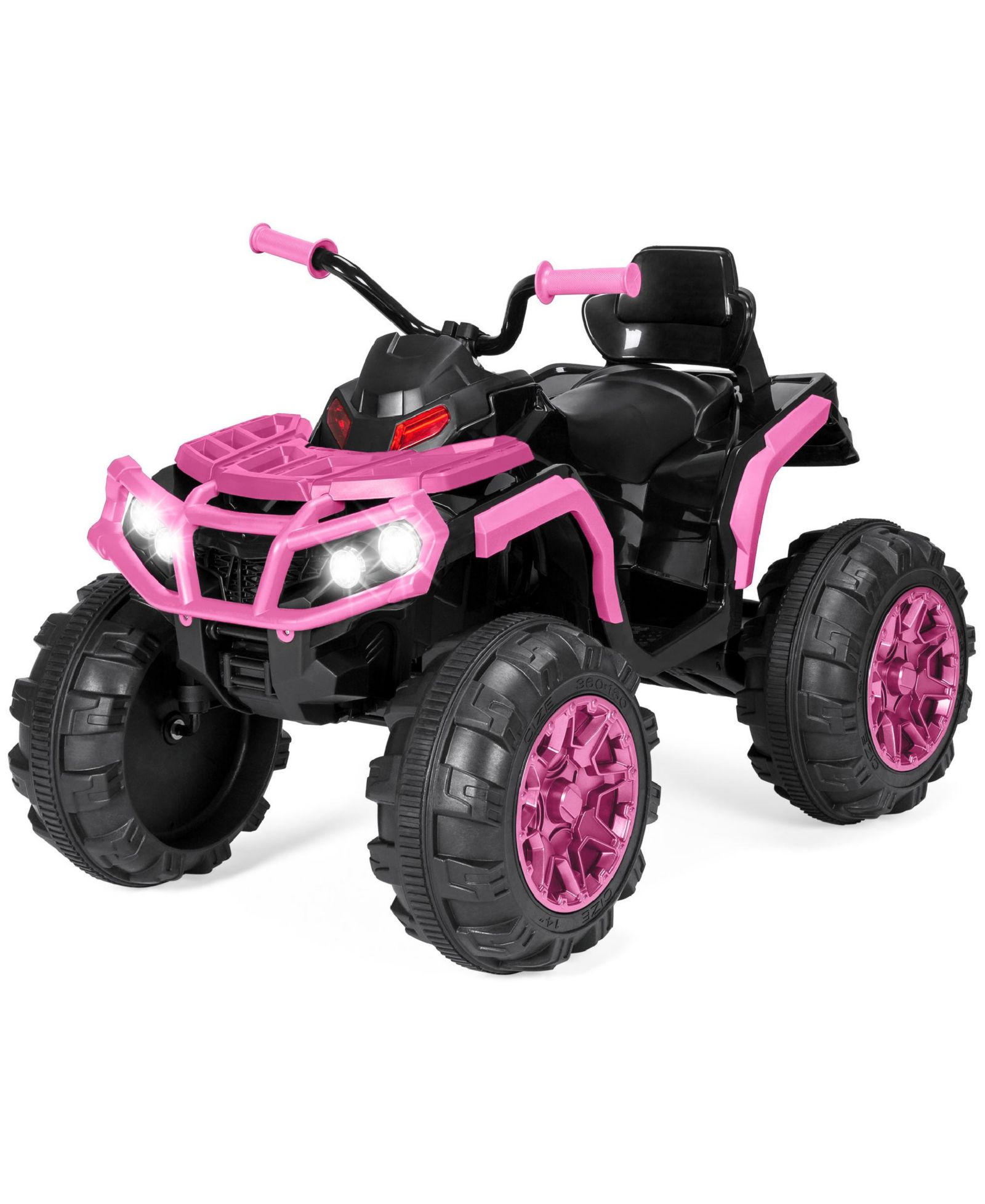 Best Choice Products 12V Kids Ride-On ATV with Bluetooth, LED Lights & Treaded Tires, 66 lbs Capacity, Ages 3-7