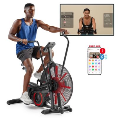Велотренажер Sunny Health & Fitness Smart Air Resistance с Bluetooth и приложением SunnyFit