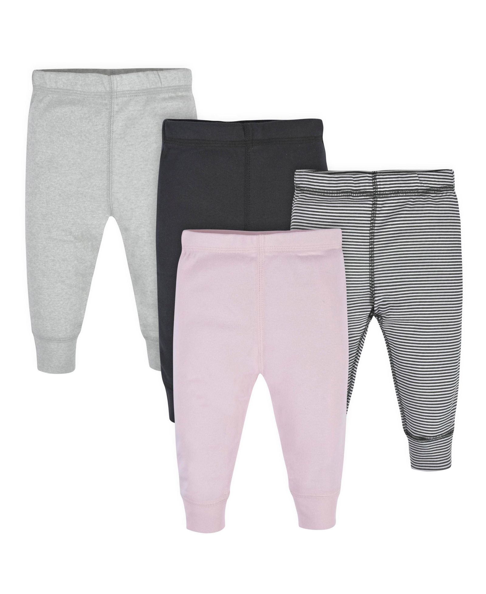 Gerber Baby Girls Active Pants, 4 Pack