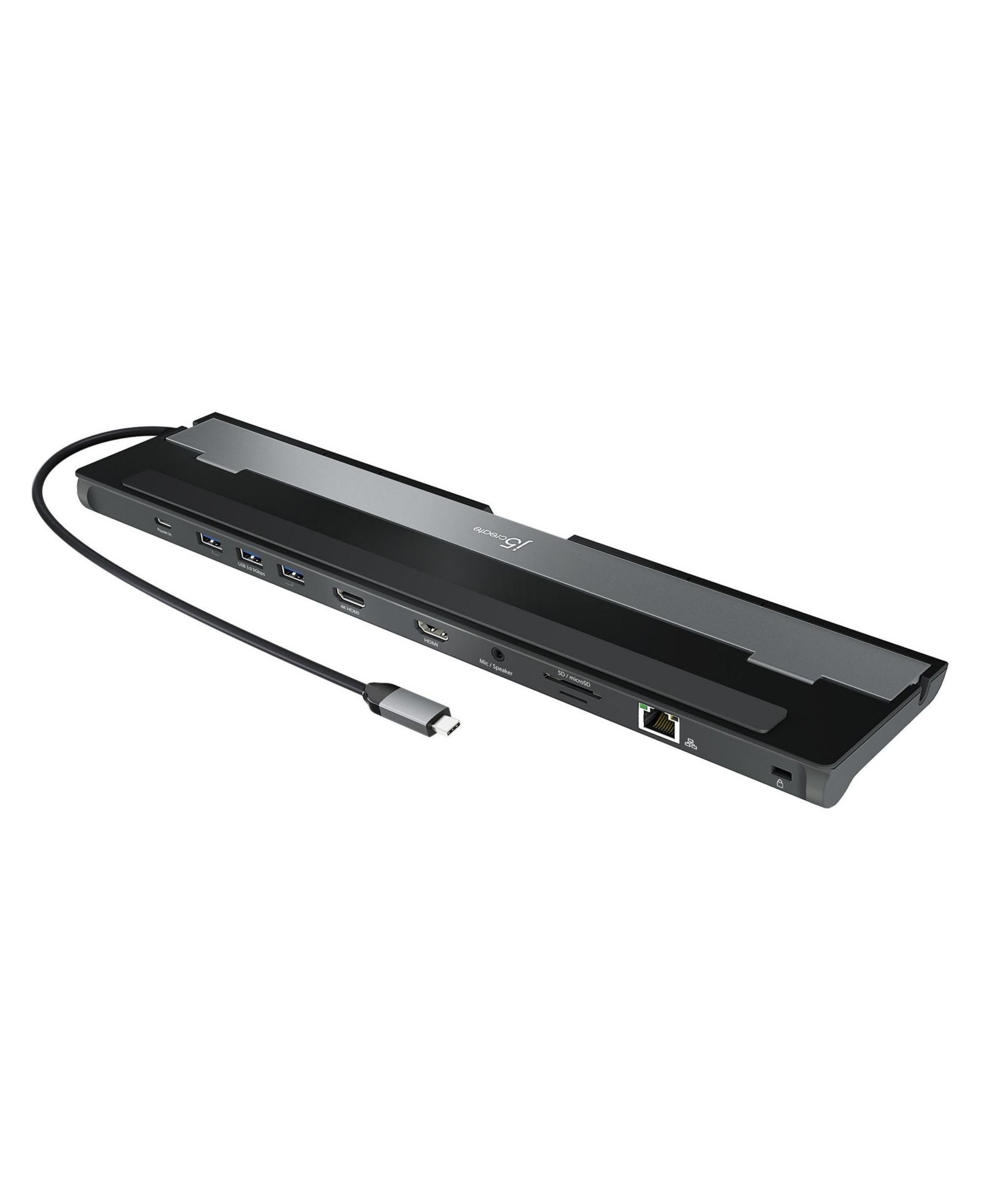 J5create USB-C Dual HDMI 4K Docking Station Compatible with Windows 10/macOS 10.11 or Later