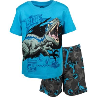 Jurassic Park Toddler Boys 2T-5T World T-Shirt and French Terry Shorts Outfit Set