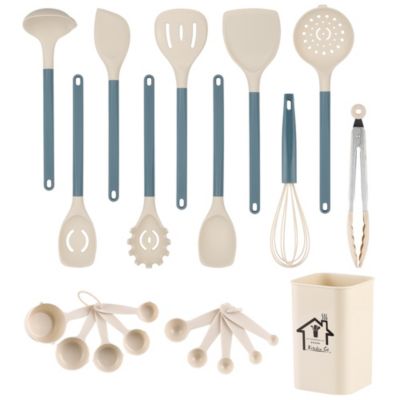 SUGIFT Silicone 21-Piece Kitchen Utensil Set with Holder