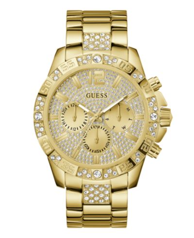 Мужские часы GUESS Multi-Function Gold Tone Stainless Steel 48mm