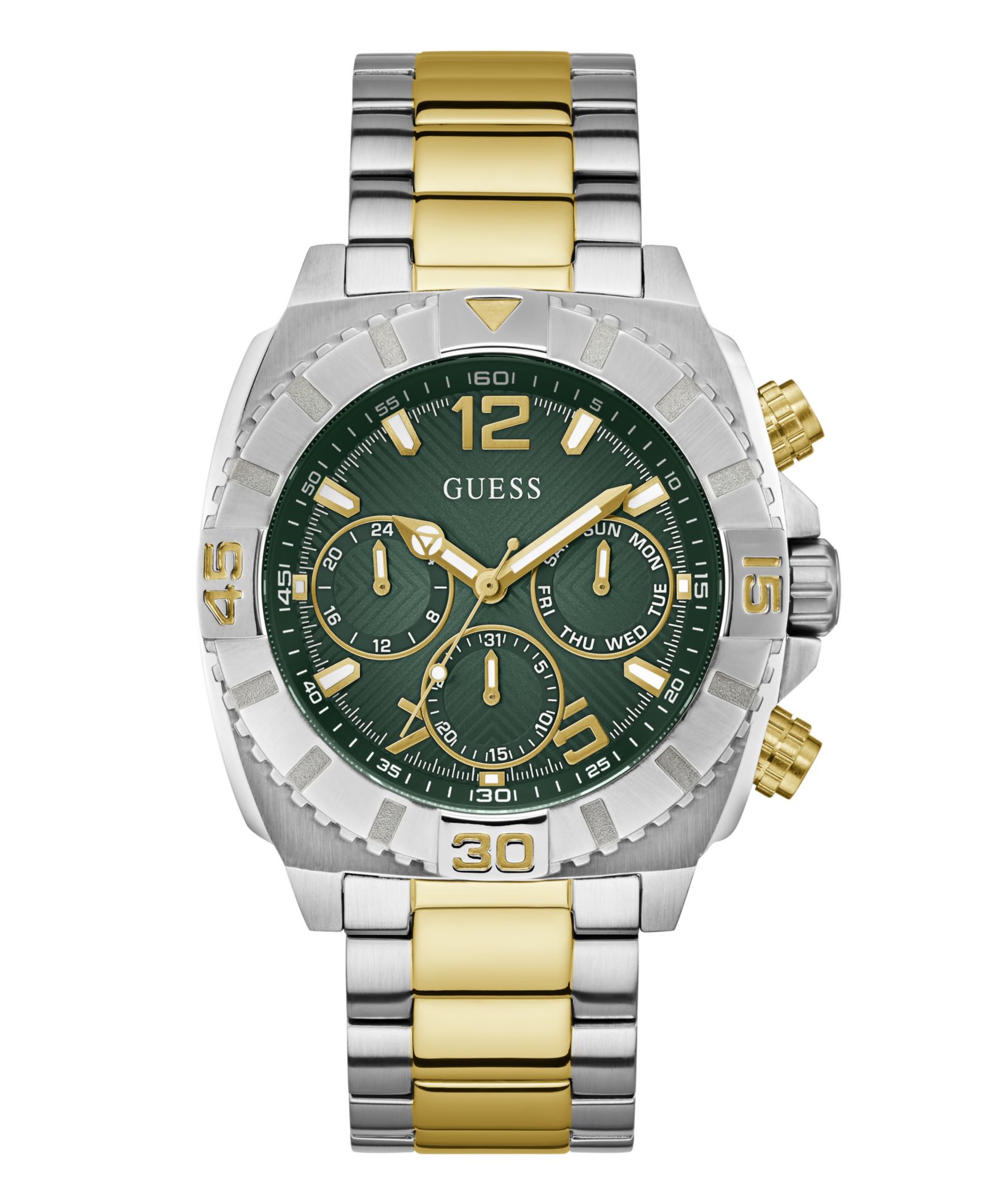 Мужские часы GUESS Multi-Function Two-Tone Stainless-Steel 44mm