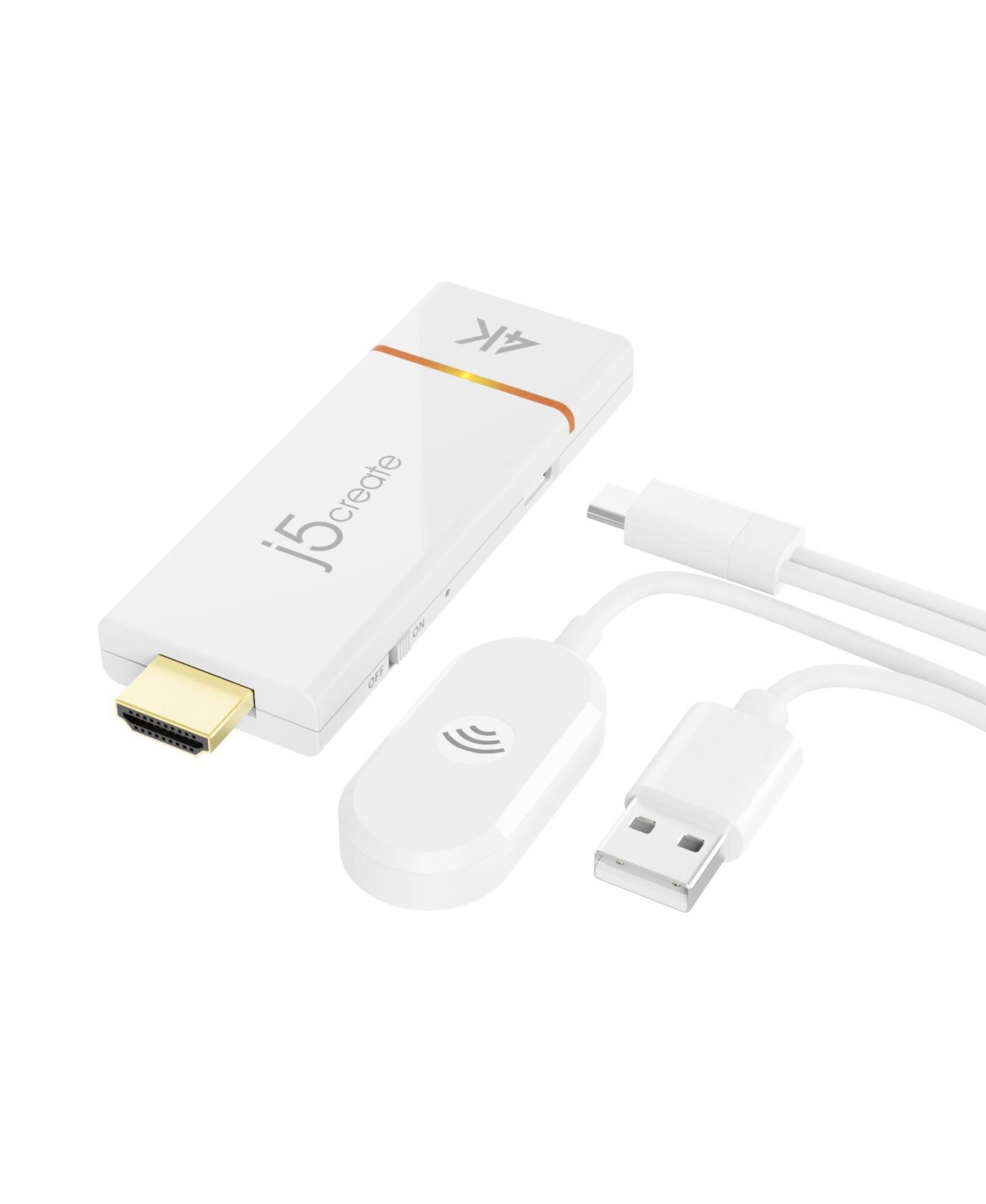 J5create ScreenCast 4K Wireless Display Adapter, AirPlay/Miracast/Chromecast