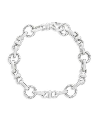 Simona Sterling Silver, Circle & Infinity Design Bracelet