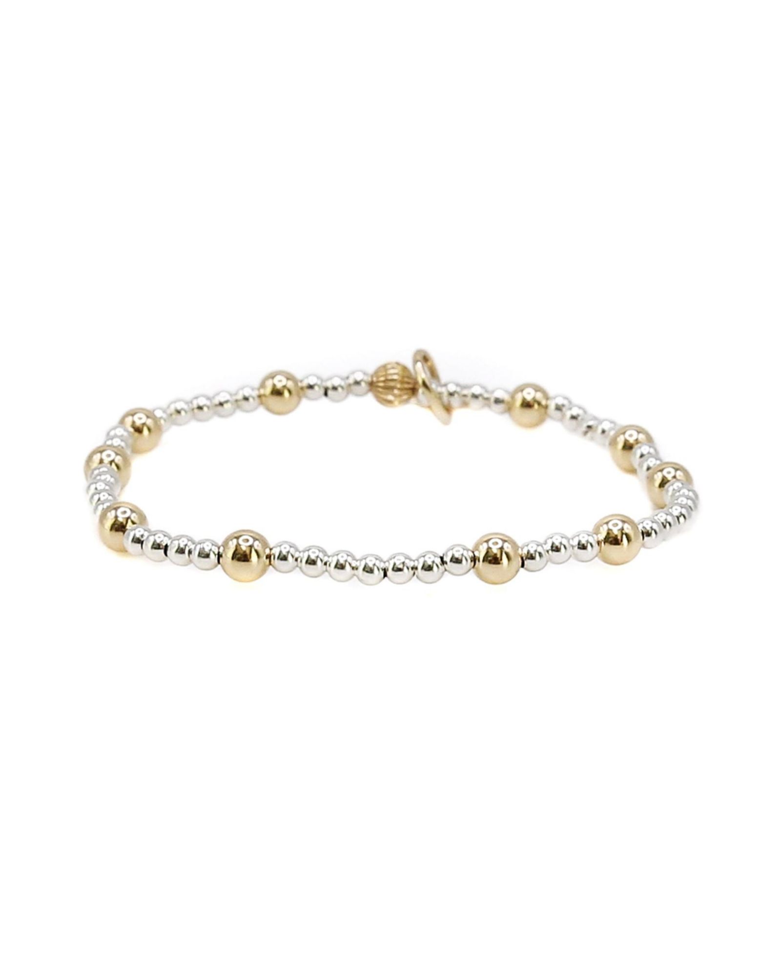Растягивающийся браслет Bowood Lane Sterling Silver и Gold Filled Ball
