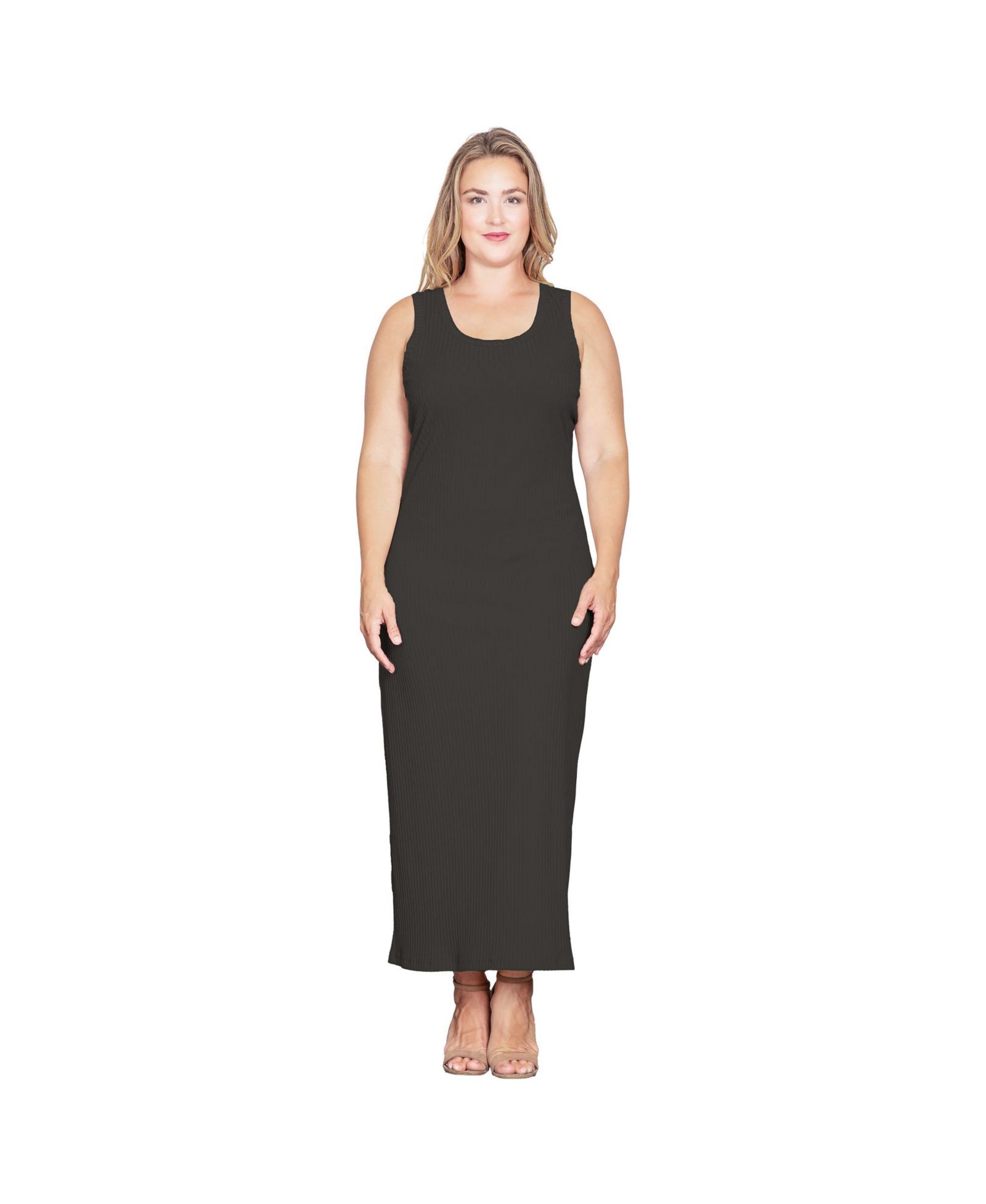 Женское трикотажное платье Standards & Practices Sleeveless Rib-Knit Maxi