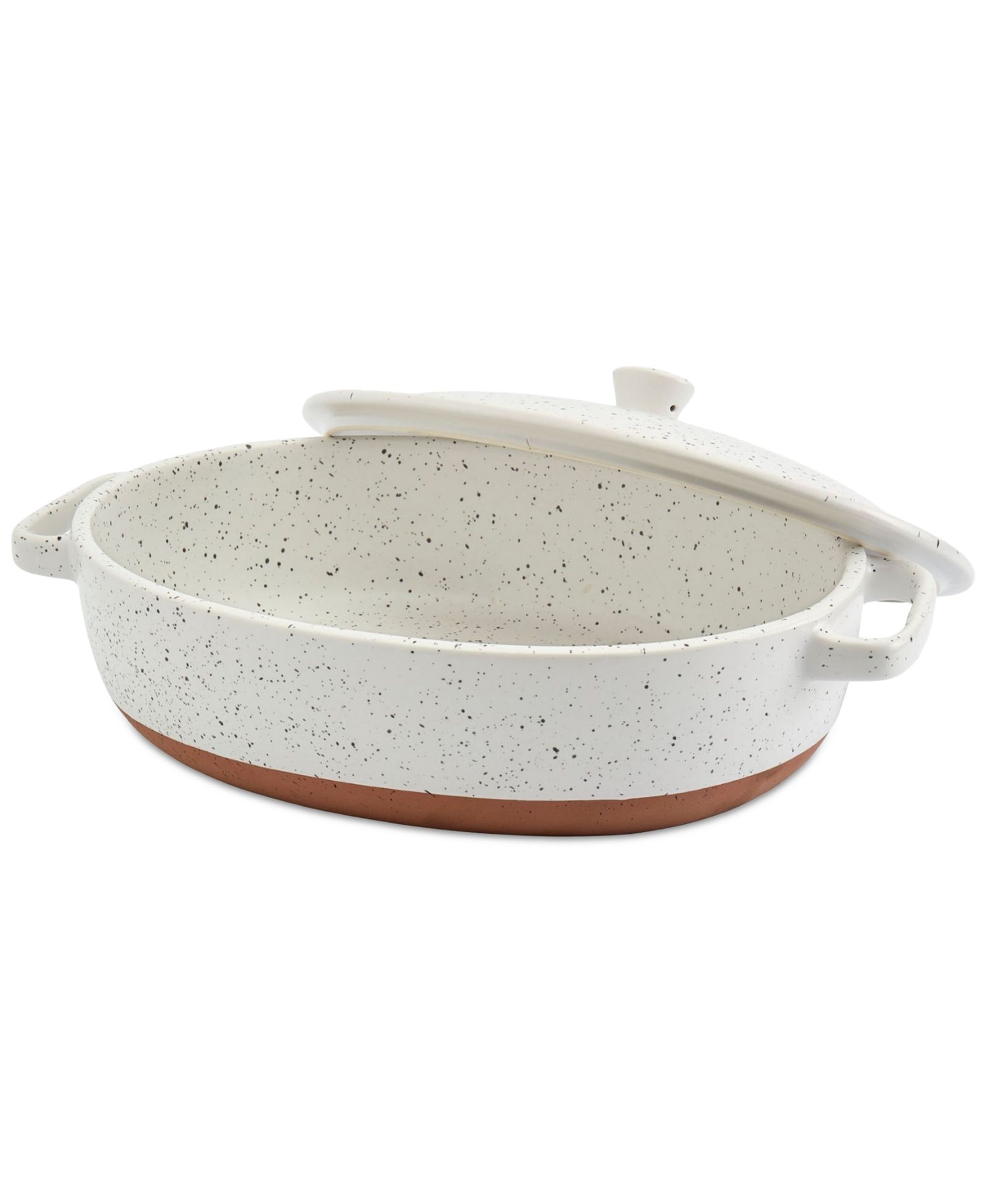 Керамическая овальная кастрюля Denmark Tools for Cooks Speckled Stoneware, 3.2-Qt.