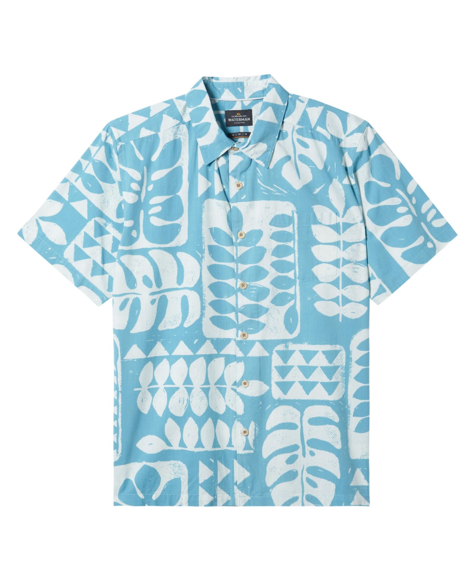 Мужская рубашка Quiksilver Waterman Turtle Island с коротким рукавом
