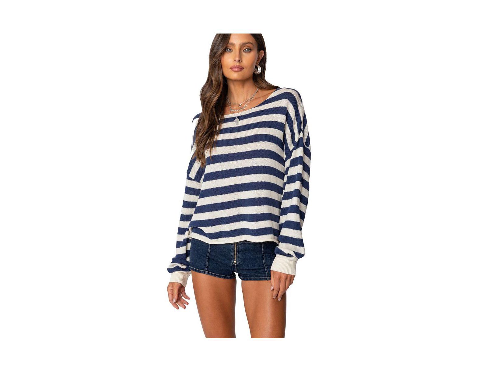 Женский свитер Edikted Women's Anney Oversized Striped