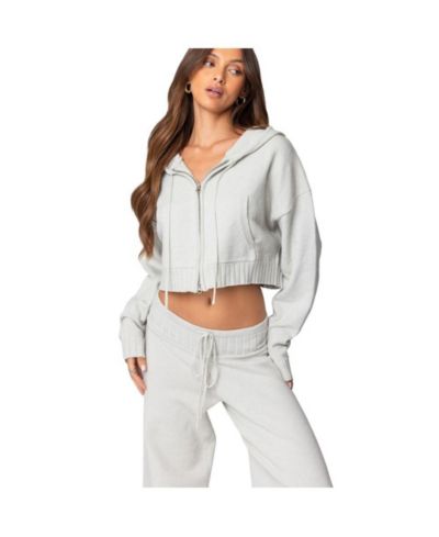 Edikted Women's Russell Knit Hooded Cardigan