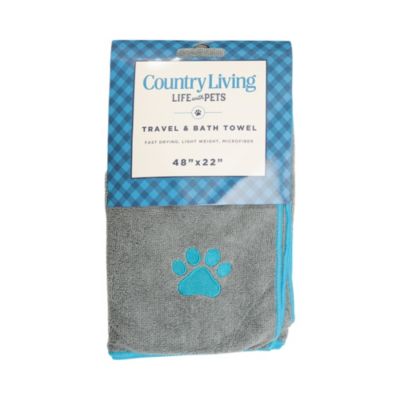 Country Living Полотенце для купания собак из микрофибры, быстросохнущее