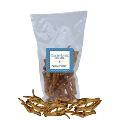 Country Living Chicken Feet Dog Treats - All-Natural, Crunchy & Nutritious Snacks for Joint Support, High in Protein & Glucosamine – (20-Pack)