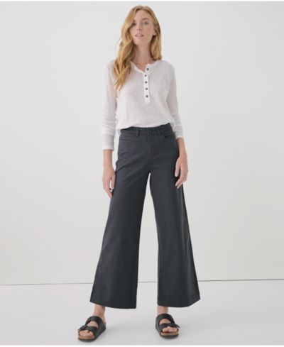 Pact Женские широкие брюки из органического хлопкового денима Stretch Twill Denim