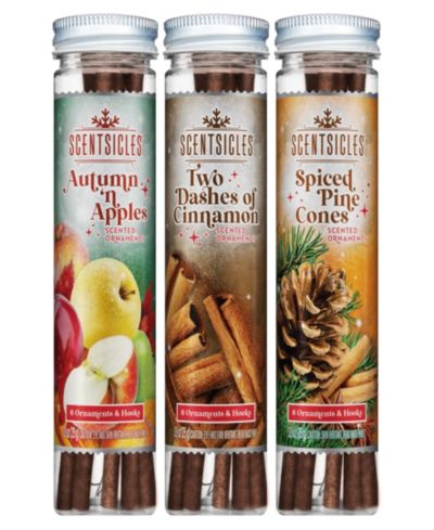 Ароматические елочные украшения National Tree Company Scentsicles Autumn 'n Apples, 3 Pack