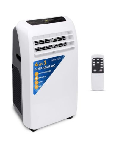 Портативный кондиционер и обогреватель SereneLife 12,000 BTU с функцией осушителя и вентилятора