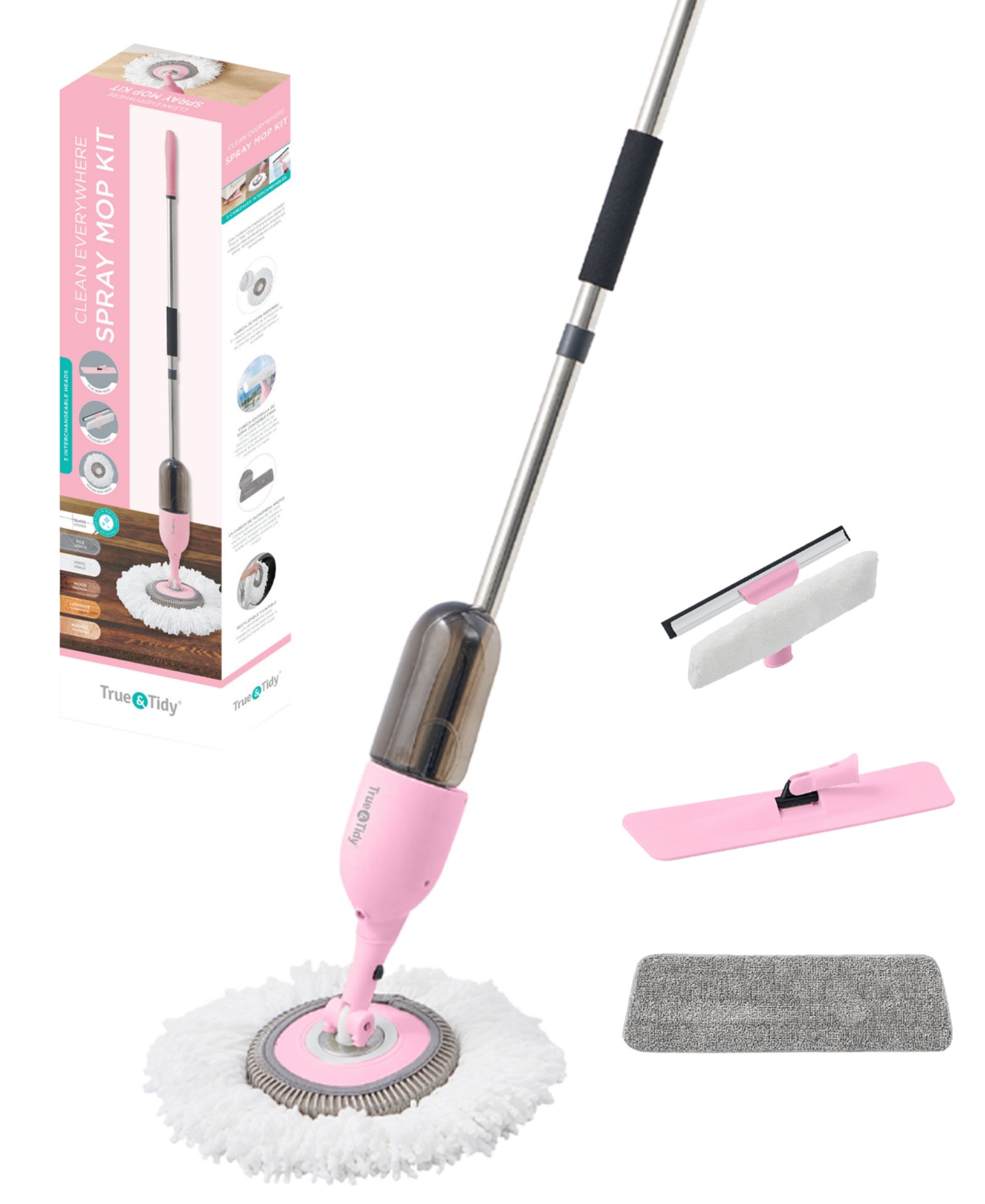 True & Tidy Комплект швабры для уборки Everywhere Spray Mop Kit
