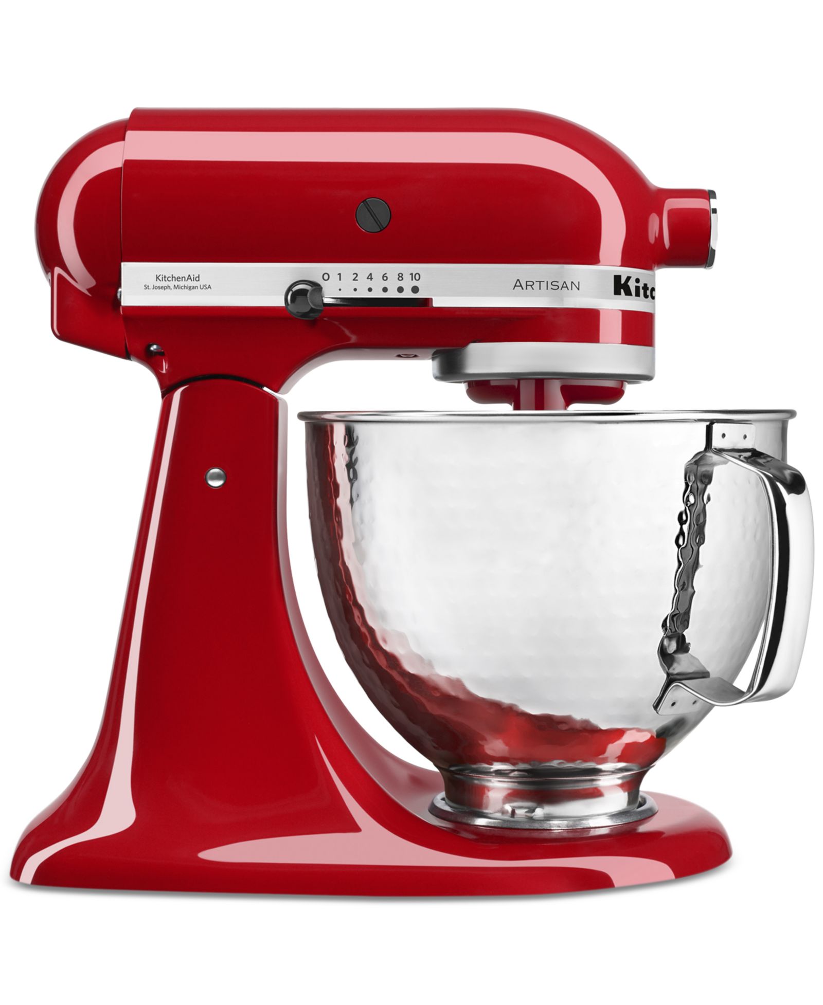 KitchenAid Artisan Series 5-Qt. Tilt-Head Stand Mixer с чашей Hammered Bowl, KSM150PSHER