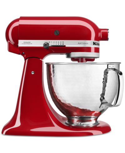 KitchenAid Artisan Series 5-Qt. Tilt-Head Stand Mixer with Hammered Bowl, Exclusively at Macy’s KSM150PSHER
