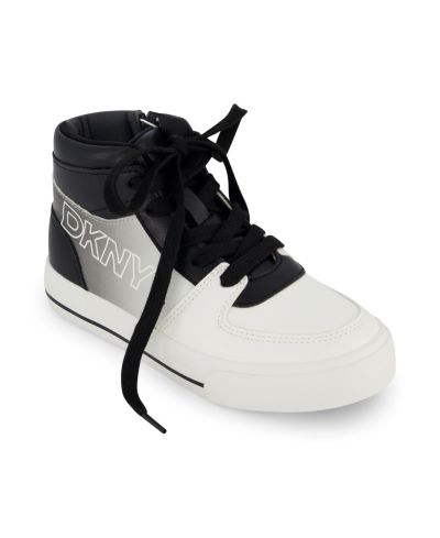 DKNY Little and Big Girls Amelia Alice High Top Sneaker