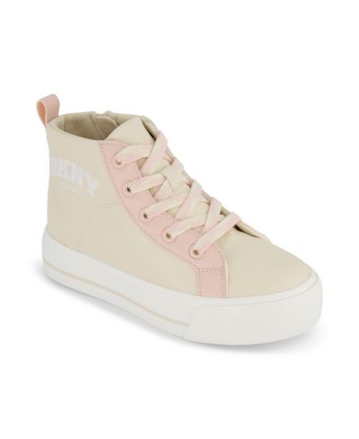 DKNY Little and Big Girls Katie Laney High Top Sneaker