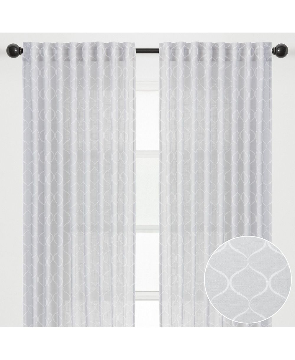 Шторы Chanasya Premium 2-Panel Light Filtering Semi Sheer