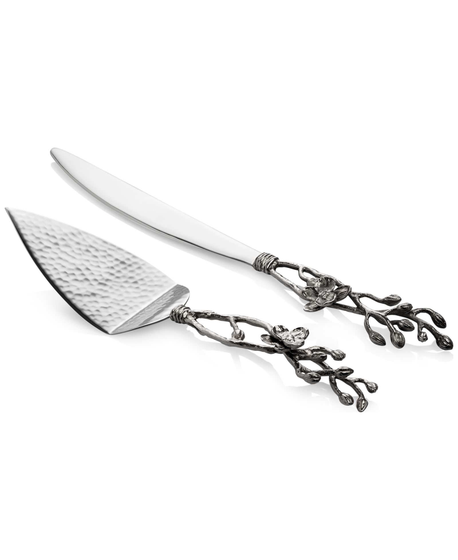 Michael Aram White Orchid Cake Knife and Server