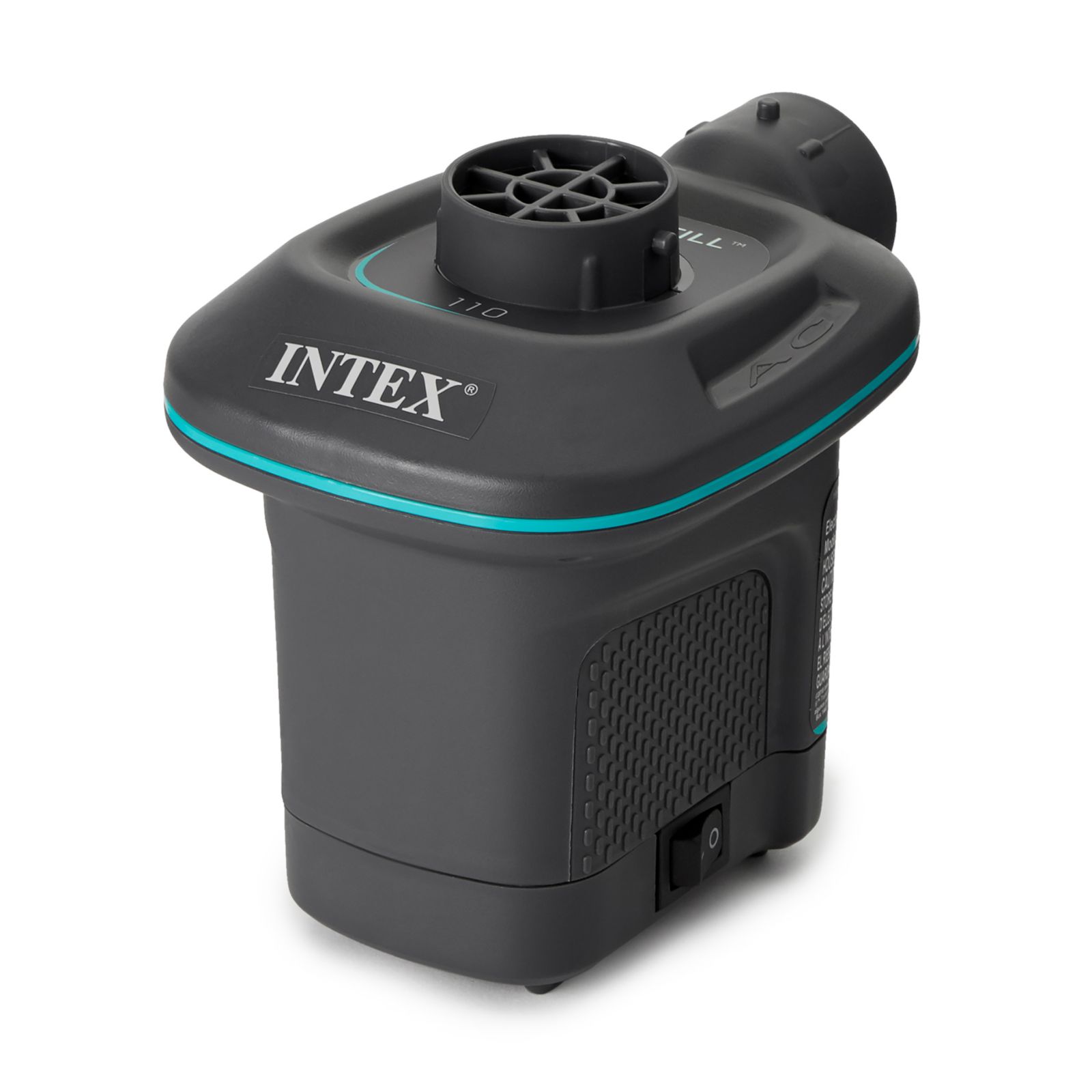 Электрический насос Intex 66639E 120 V AC для быстрого наполнения с 3 насадками