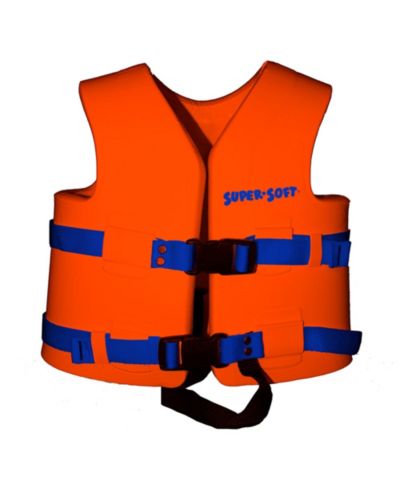 TRC Recreation Super Soft Child Life Jacket Swim Vest, X Small, Sunset Orange