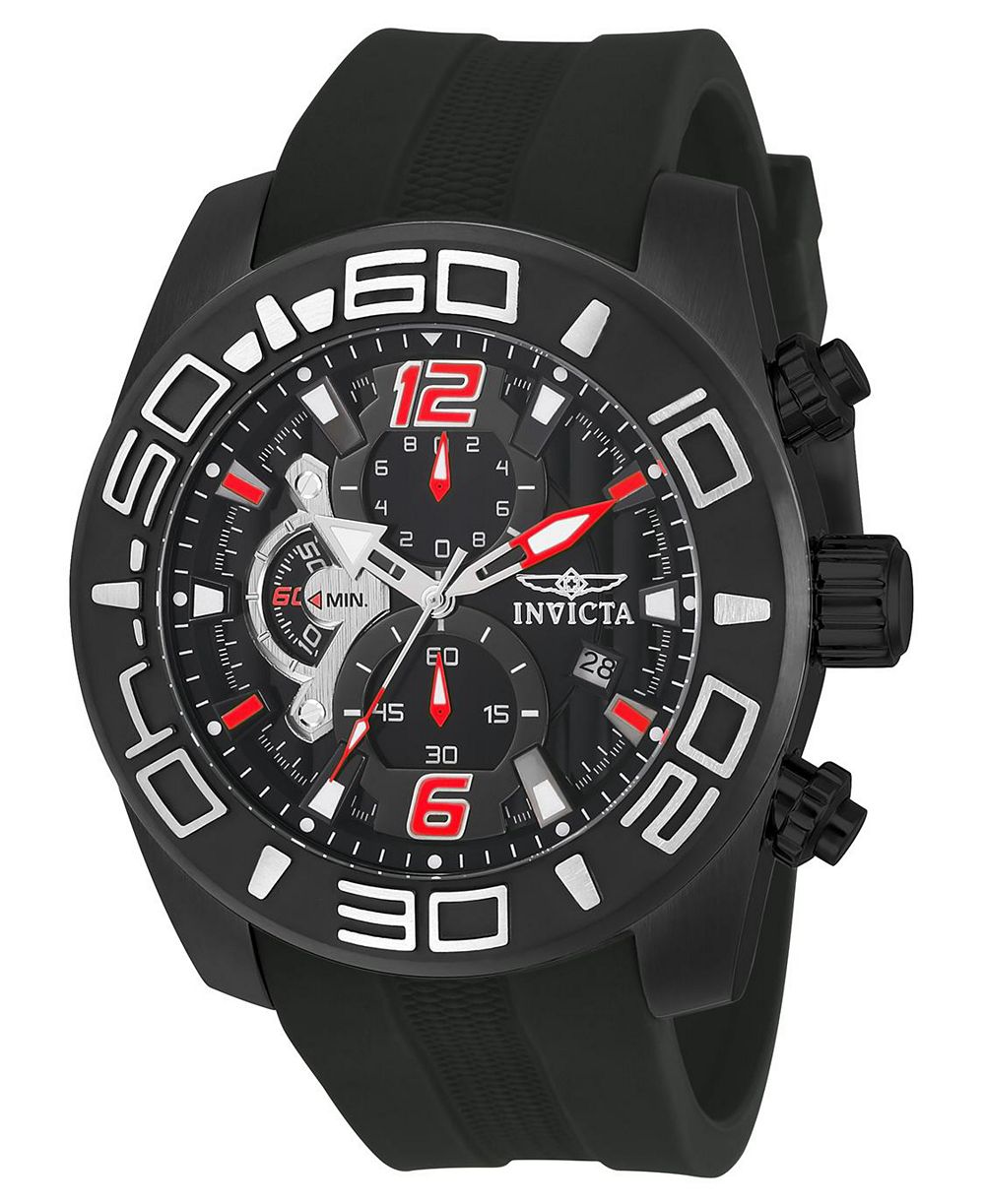Invicta Men's 22811 Pro Diver Quartz Multifunction Black Dial Watch