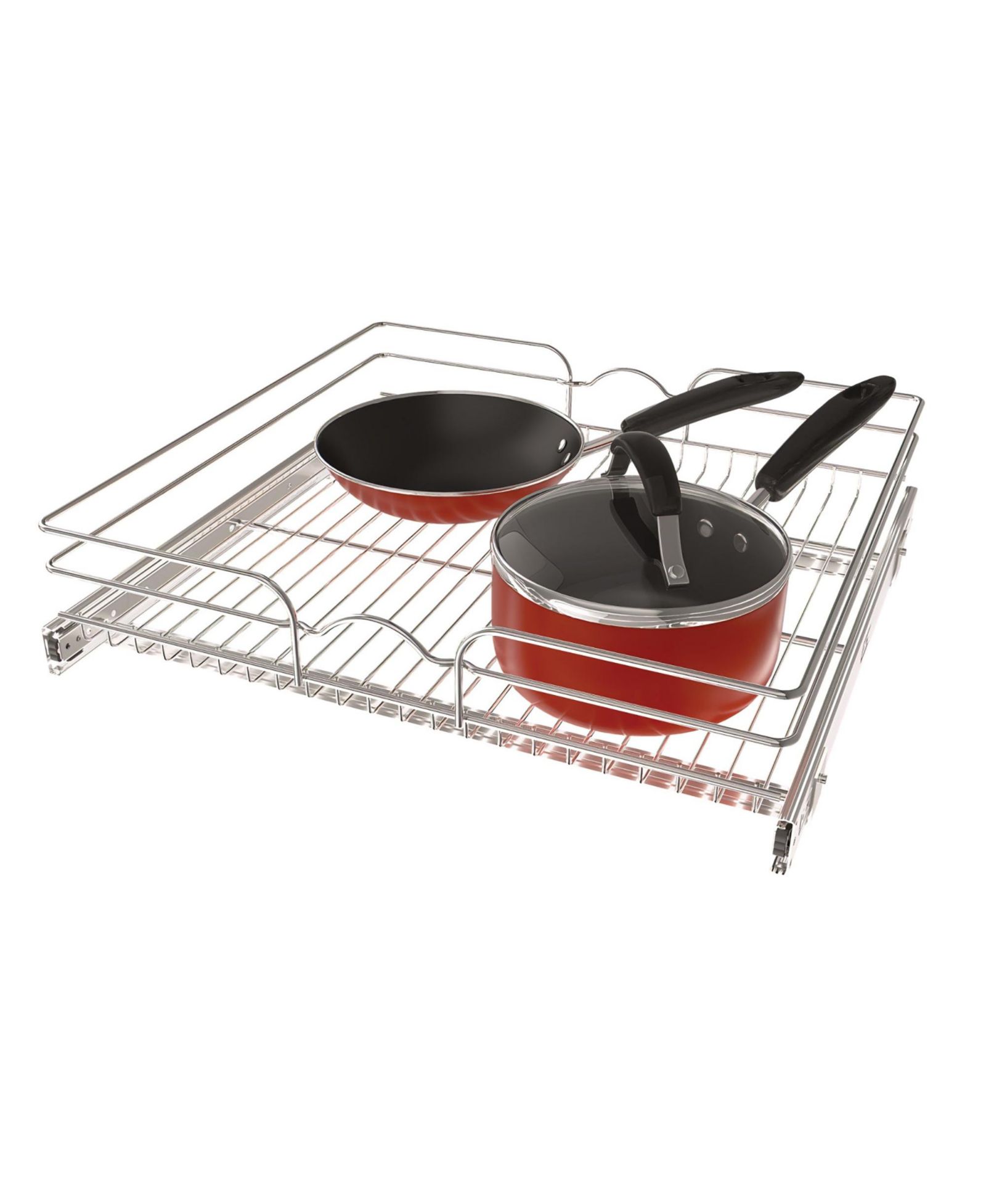 Rev-A-Shelf Kitchen Cabinet Pullout Shelf Organizer, 24 x 22 In, 5WB1-2422CR-1