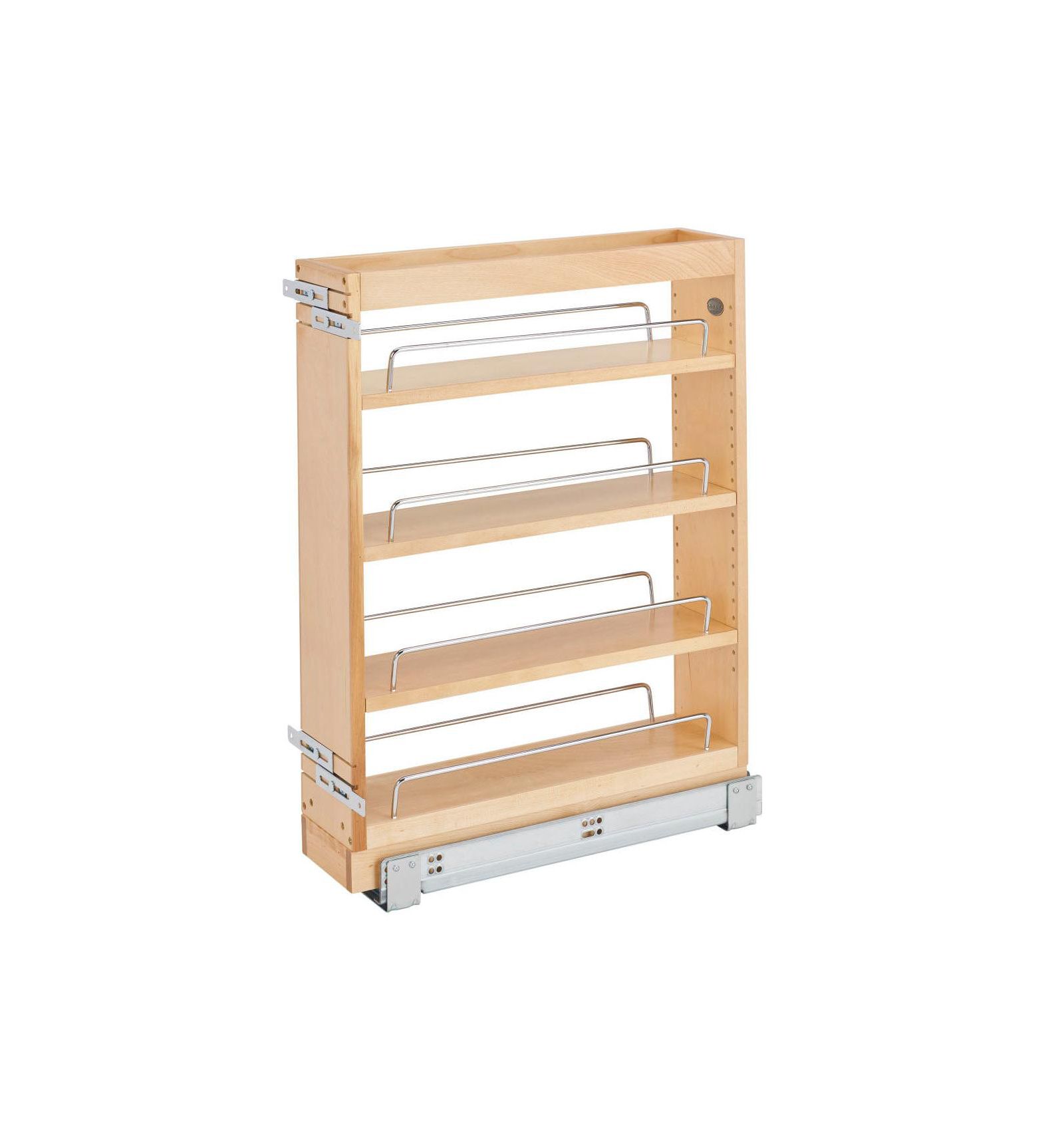 Rev-A-Shelf 5" Pullout Vanity Storage Organizer for Base Cabinets, 448-BC19-5C