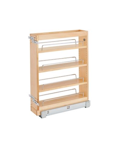 Rev-A-Shelf 5" Pullout Vanity Storage Organizer for Base Cabinets, 448-BC19-5C
